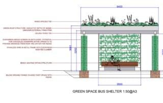 green shelter drawing